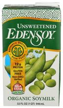 Eden Foods Organic Edensoy Unsweetened Soymilk, 32 Ounce -- 12 per case.