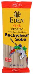 Eden Foods 100 Percent Buckwheat Soba Pasta, 8 Ounce -- 12 per case.