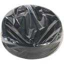 Pactiv Black Plastic Plate, 8 7/8 inch -- 400 per case