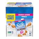 Silk Vanilla Unsweetened Delicious Almond Milk - Aseptic Pack, 1 Quart -- 6 per case