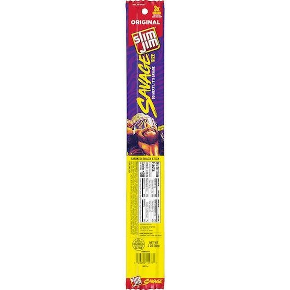 Slim Jim Savage Spicy Mixed Meat Sticks, 3 Ounce -- 72 Per Case