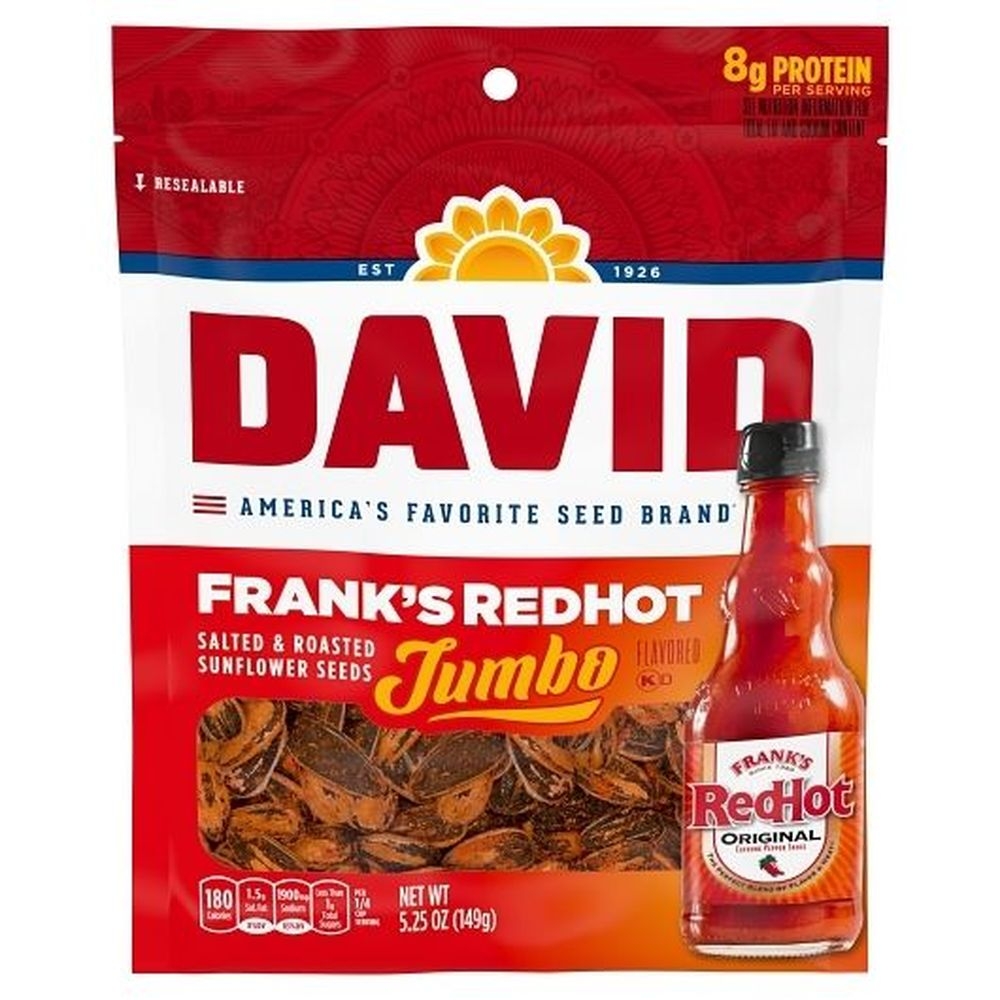 David Franks Redhot Sunflower Seeds, 36 Count