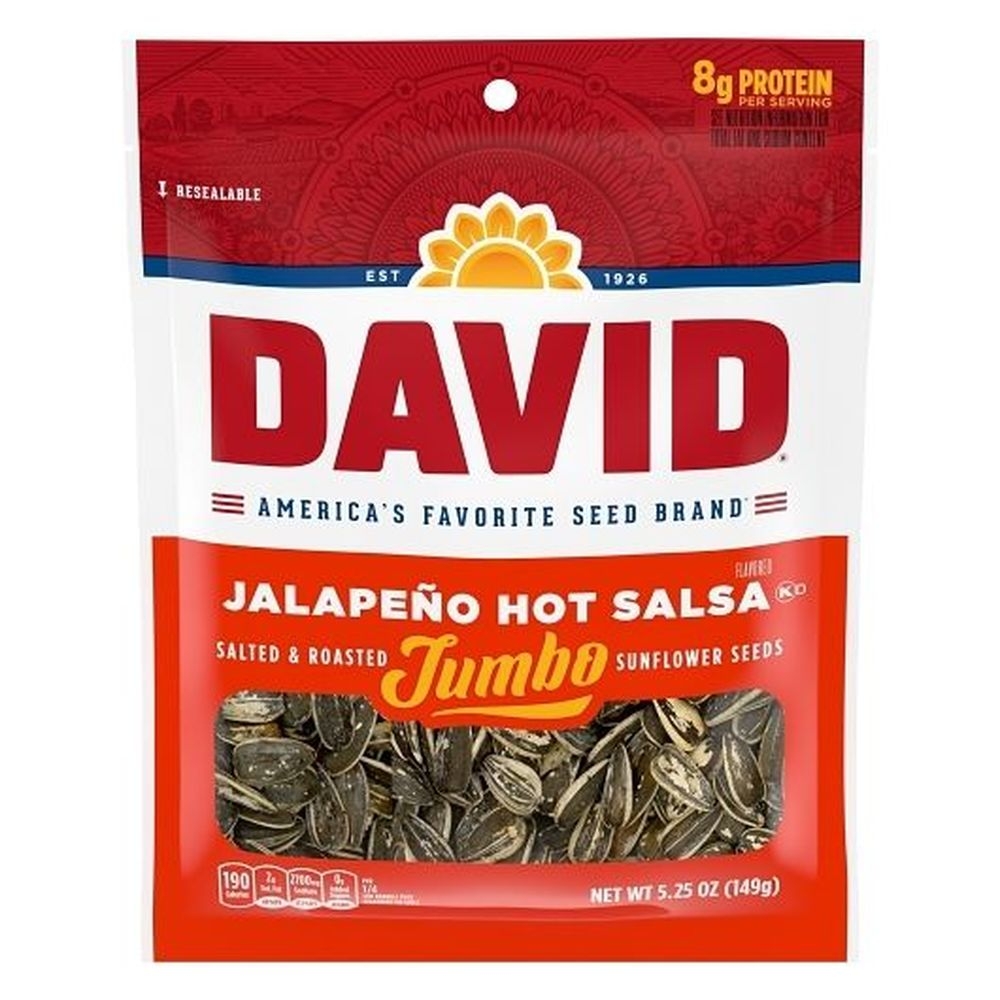 David Jalapeno Sunflower Seed, 5.25 Ounce -- 12 Per Case