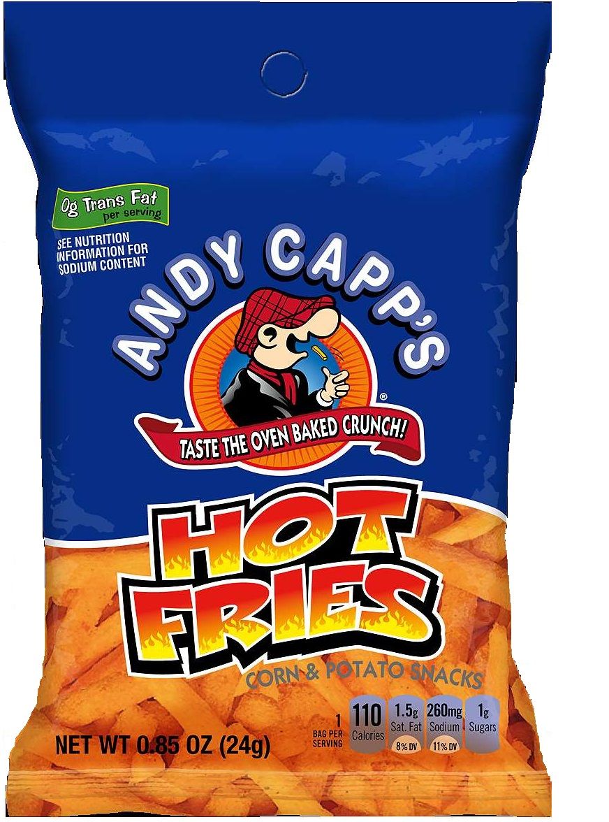 Andy Capp's Hot Fries, 0.85 Ounce -- 72 Per Case