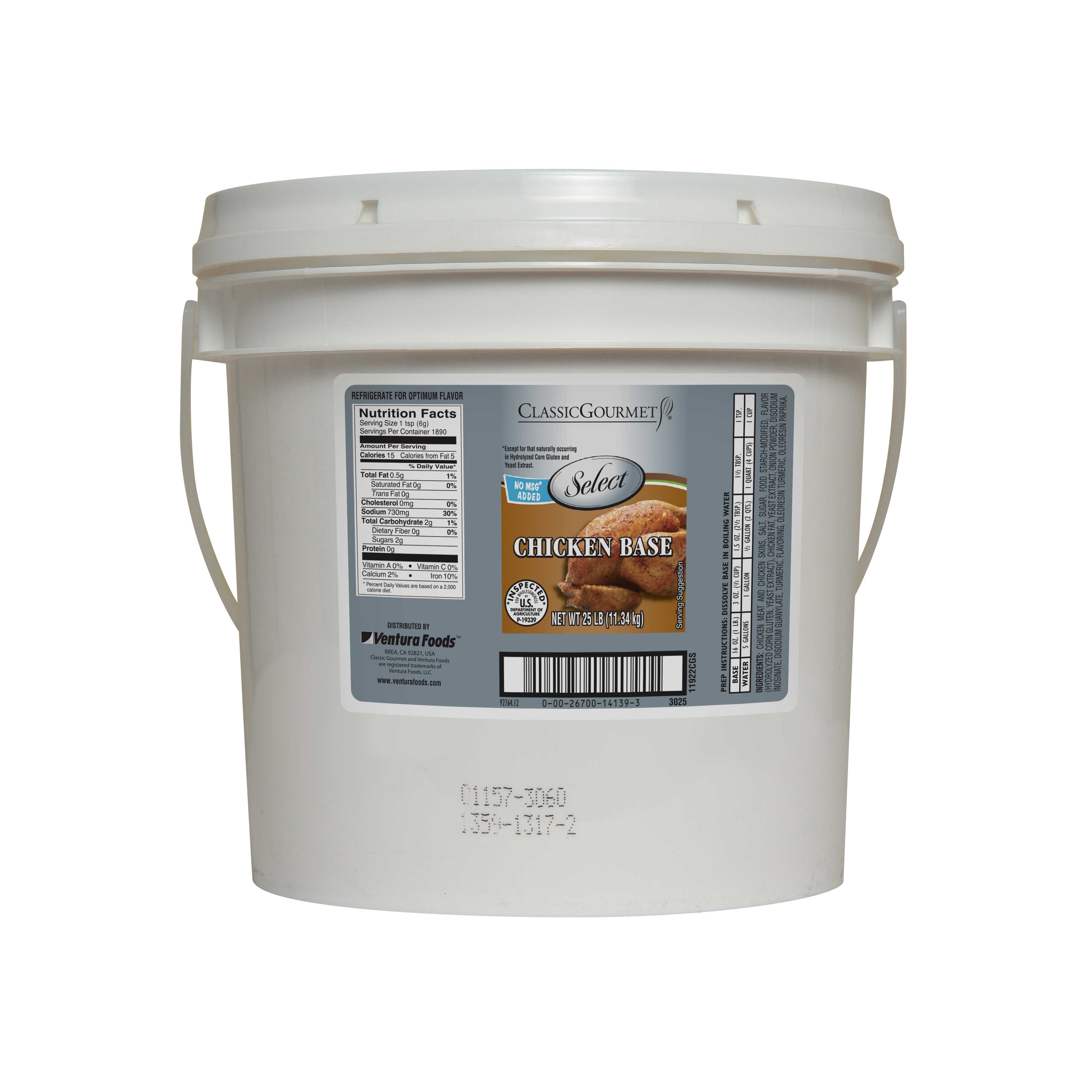 Classic Gourmet Select No Msg Chicken Base