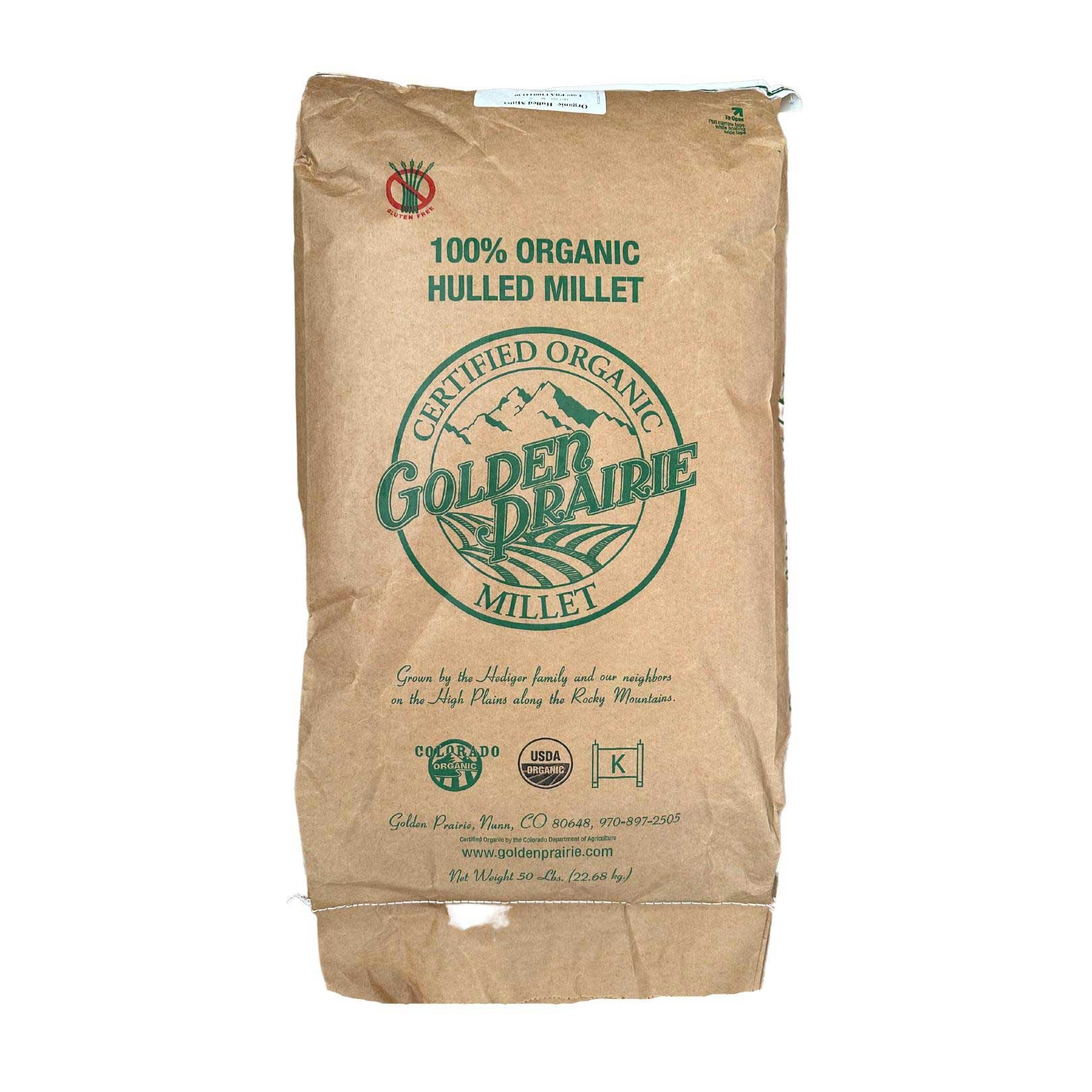 Unfi Organic Hulled Millet, 25 Pound.