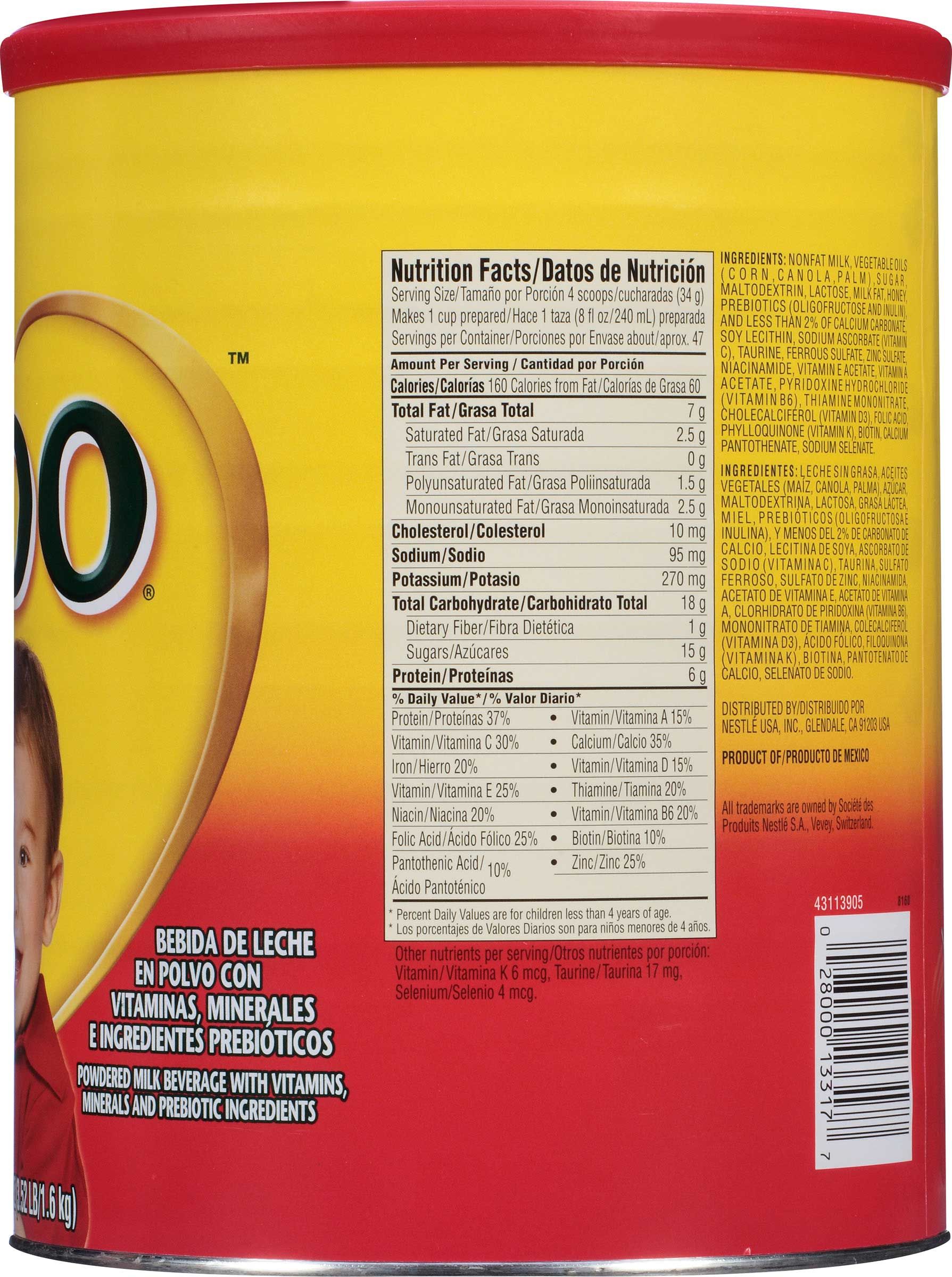 Nido Prebio 1 Plus Milk Powder, 3.52 Pound -- 60 Per Case