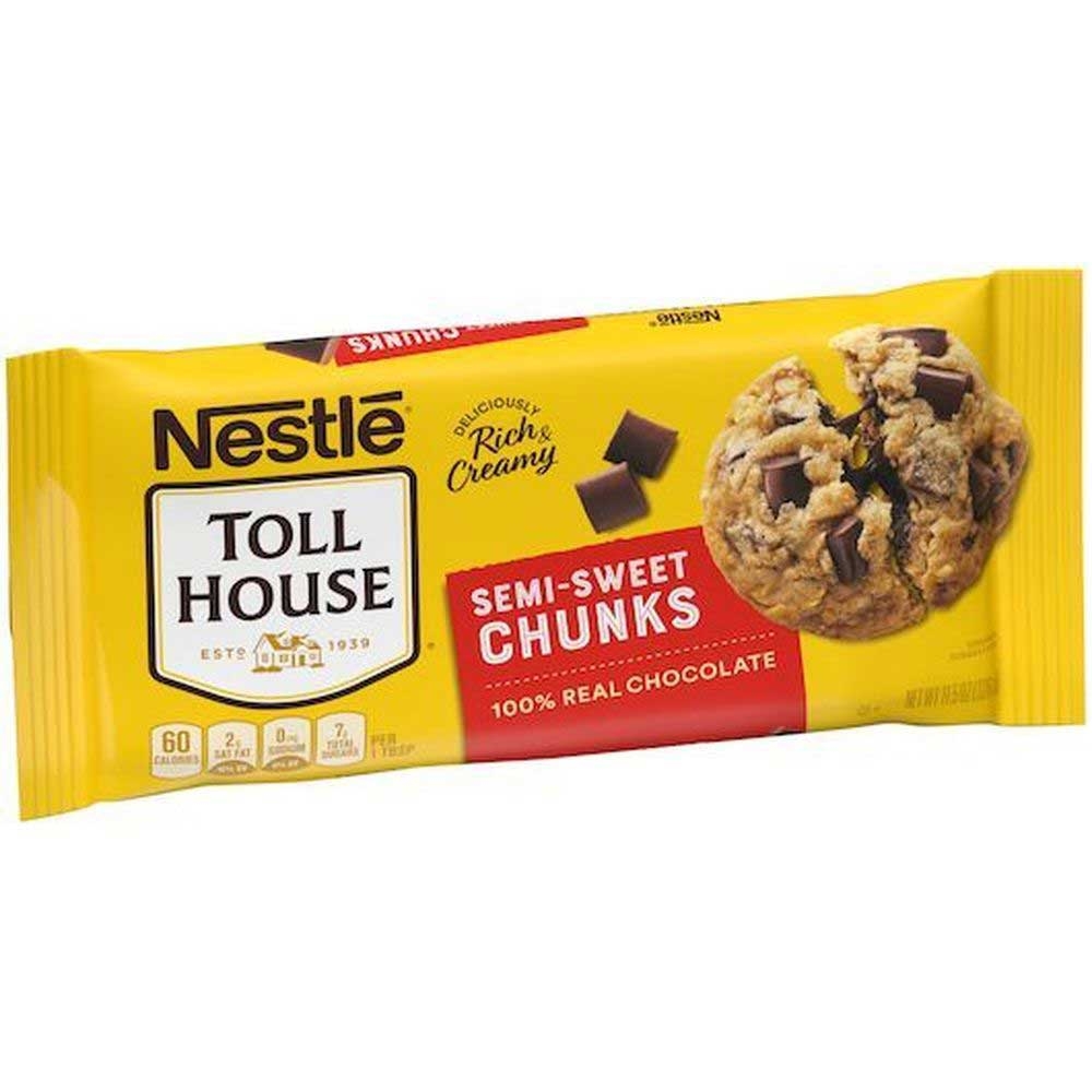 Nestle Toll House Morsels Semi-Sweet Chunk - Display, 11.5 Ounce -- 24 per case