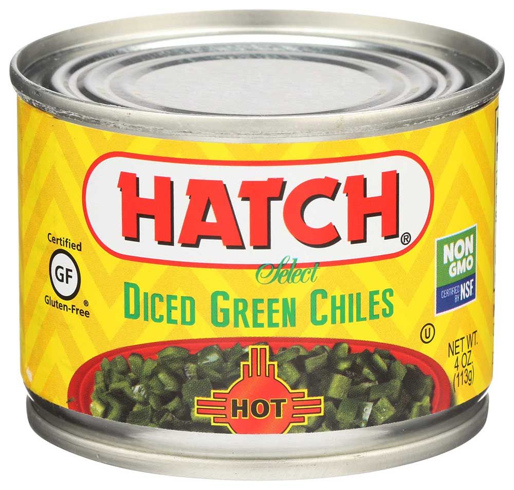 Hatch Chili Hot Diced Green Chili, 4 Ounce -- 24 Per Case