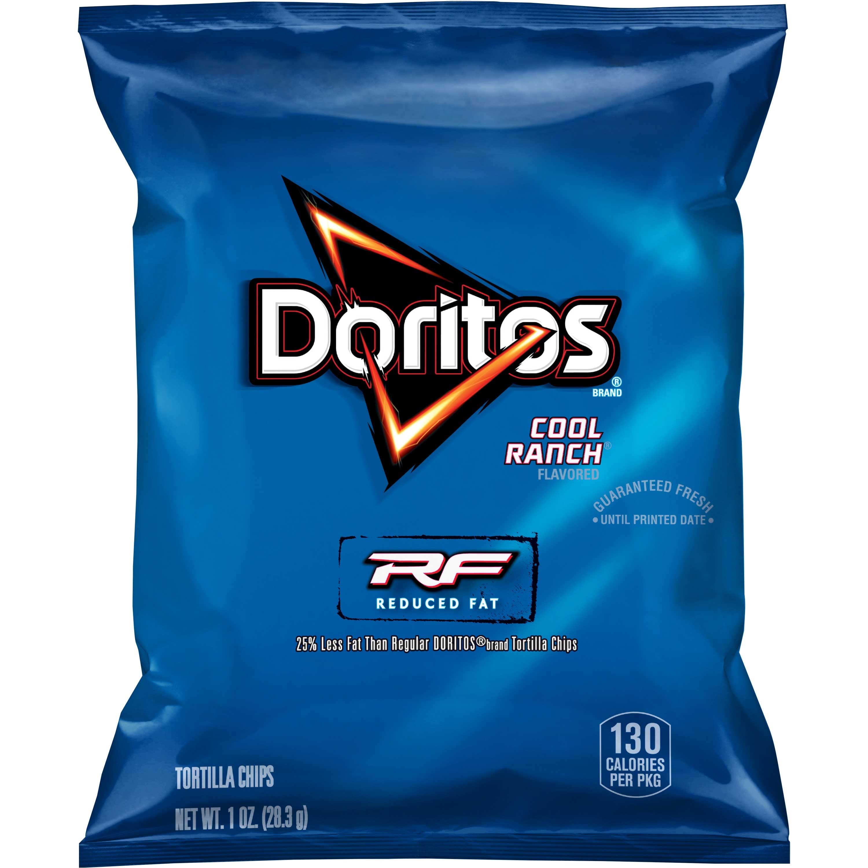 Doritos Whole Grain Cool Ranch Tortilla Chips, 1 Ounce -- 72 per case.