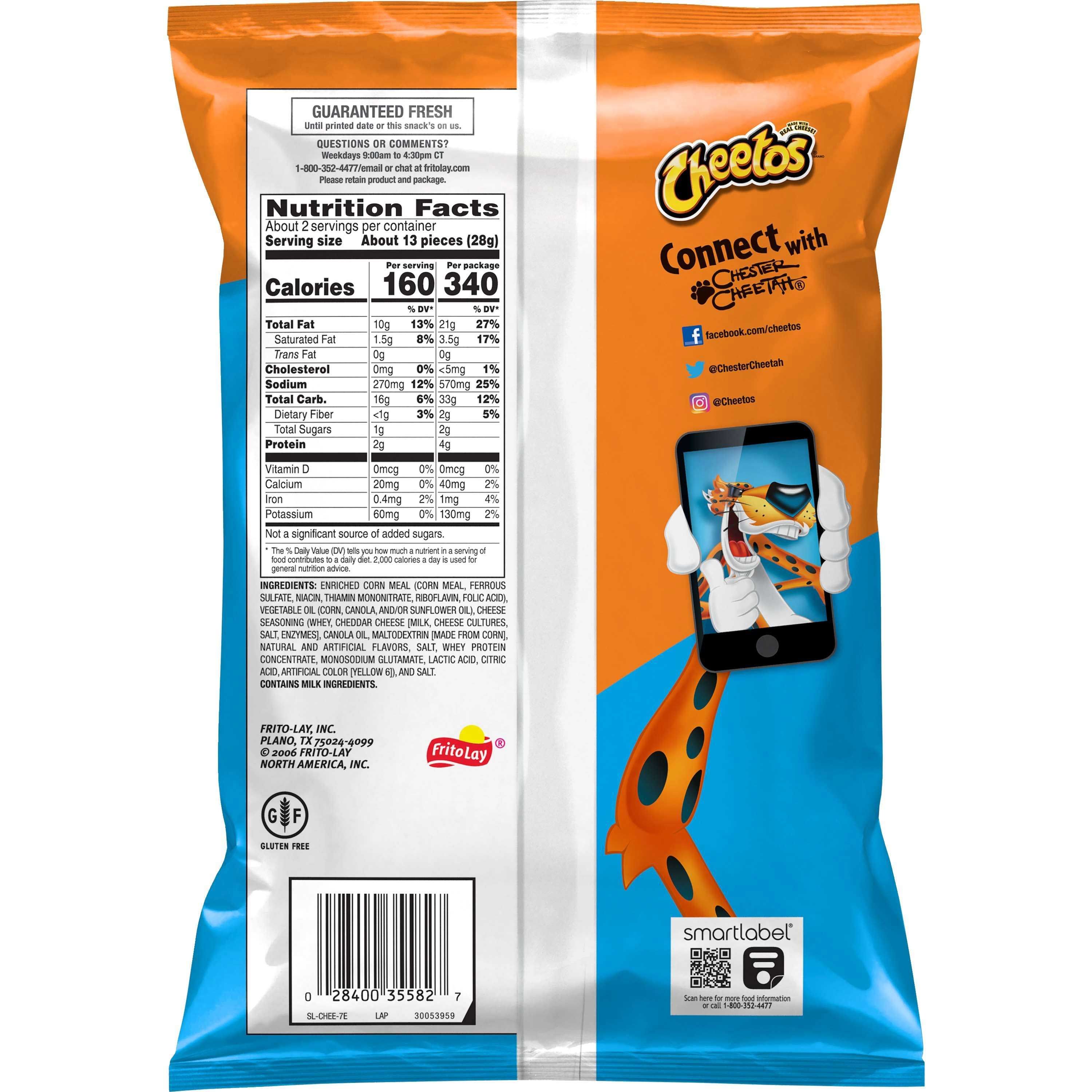 Cheetos Puffed Cheese Snacks, 2.125 Ounce -- 24 Per Case