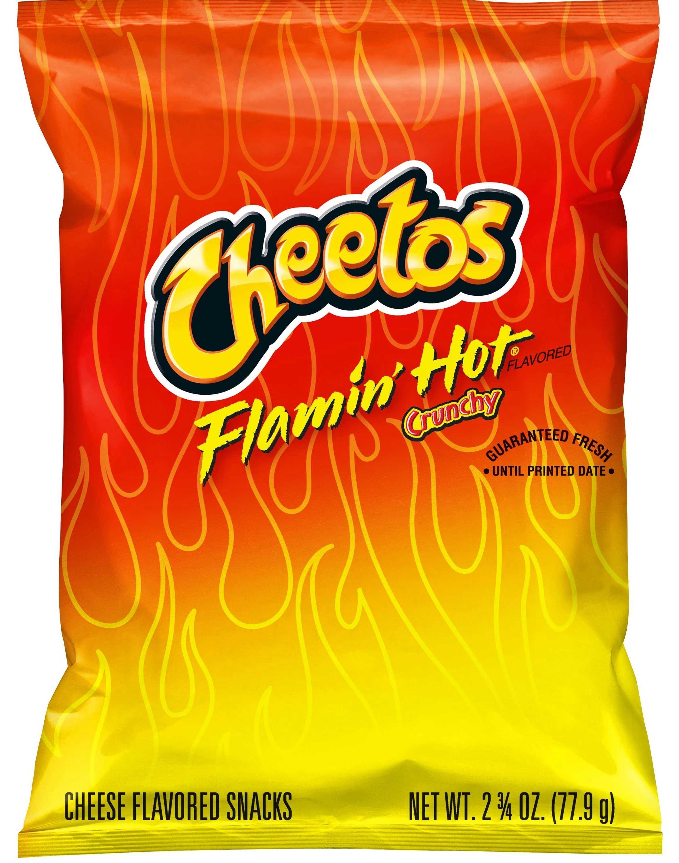 Cheetos Flamin Hot Crunchy Cheese Snacks, 2.75 Ounce -- 32 Per Case