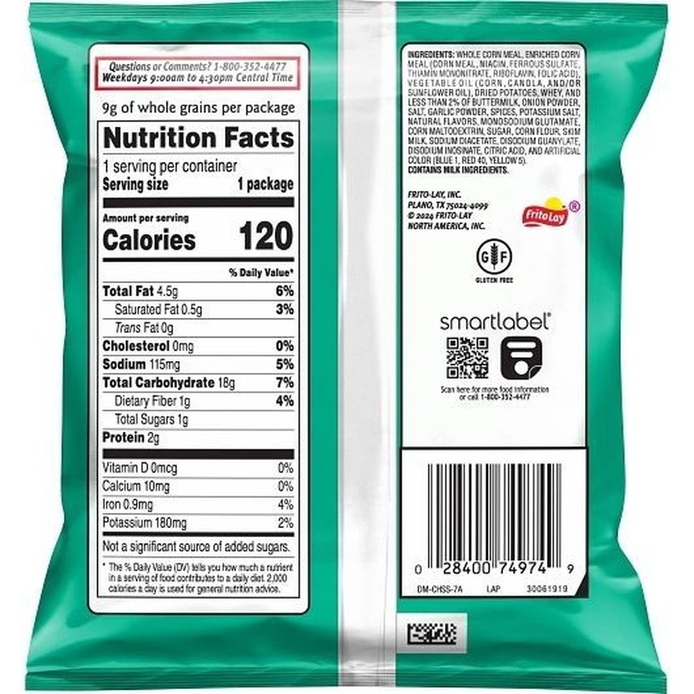 Cheetos Fantastix Ranch Flavored Corn and Potato Snacks, 0.9 Ounce -- 104 per case