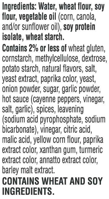 Morningstar Farms Buffalo Chik Veggie Patties, 10 Ounce -- 7 per case.