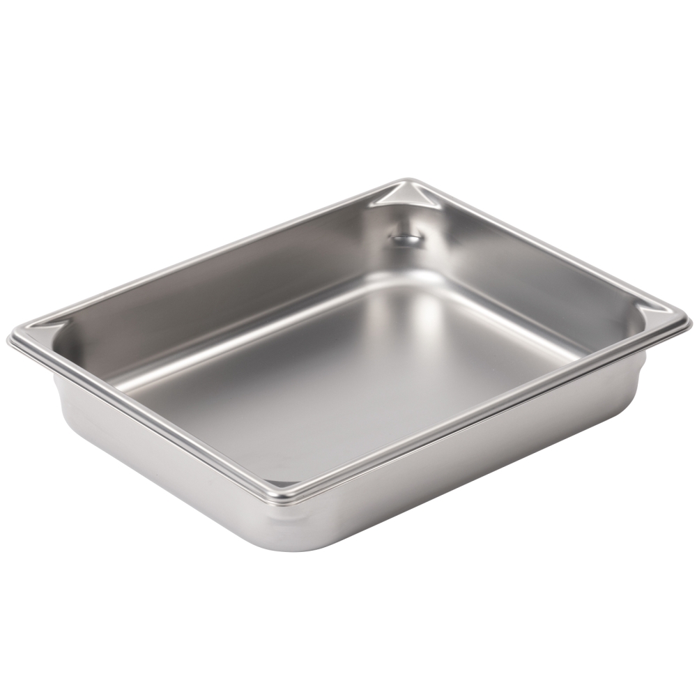Super Pan Ii Stainless Steel Steam Table Pans,18-8 Stainless Steel , Two Third Size,Dimensions 13 7/8 X 12 3/4 Inches, 5.3 Ltr