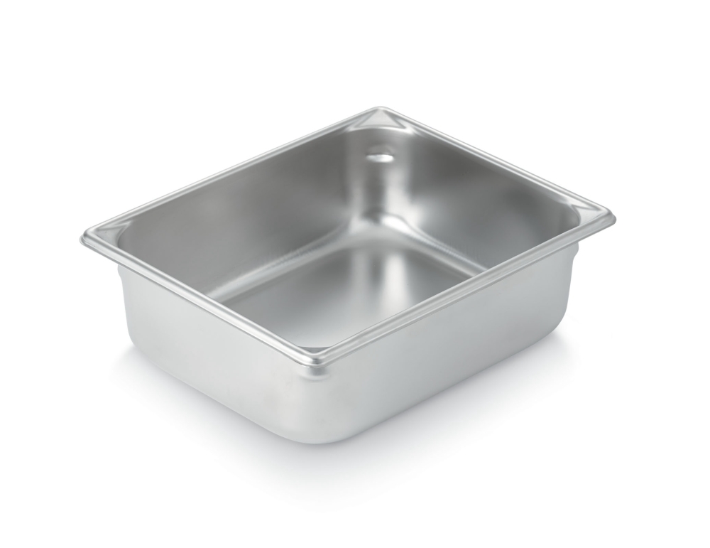 Super Pan Ii Stainless Steel Steam Table Pans,18-8 Stainless Steel ,Half Size,Dimensions 10 3/8 X 12 3/4 Inches,Capacity 6.3 Ltrs.