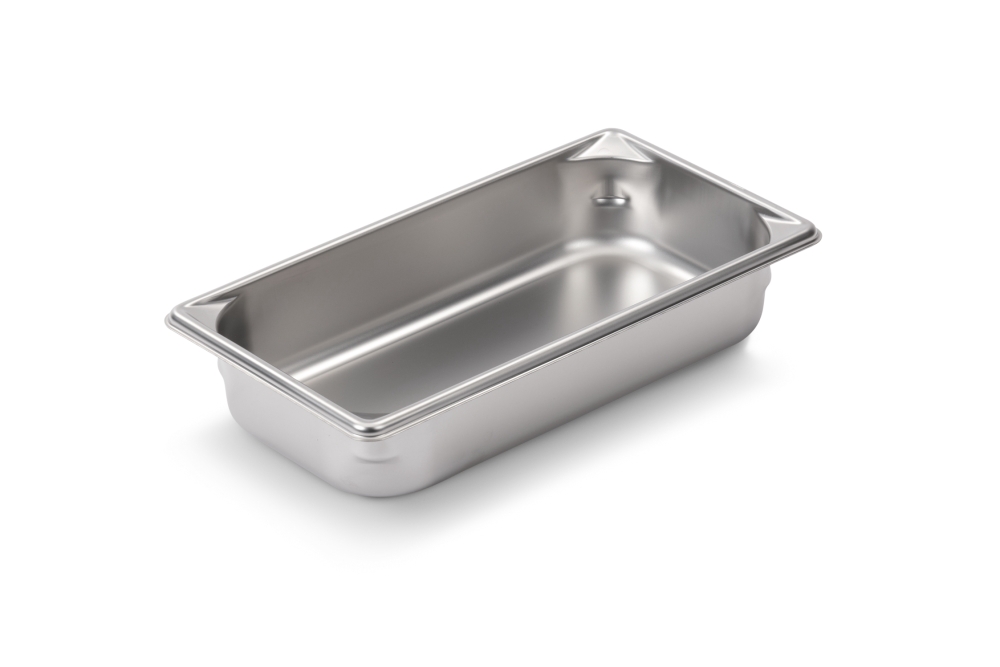 Super Pan Ii Stainless Steel Steam Table Pans,18-8 Stainless Steel , One Third Size,Dimensions 6 7/8 X 12 3/4 Inches, 2.5 Liter