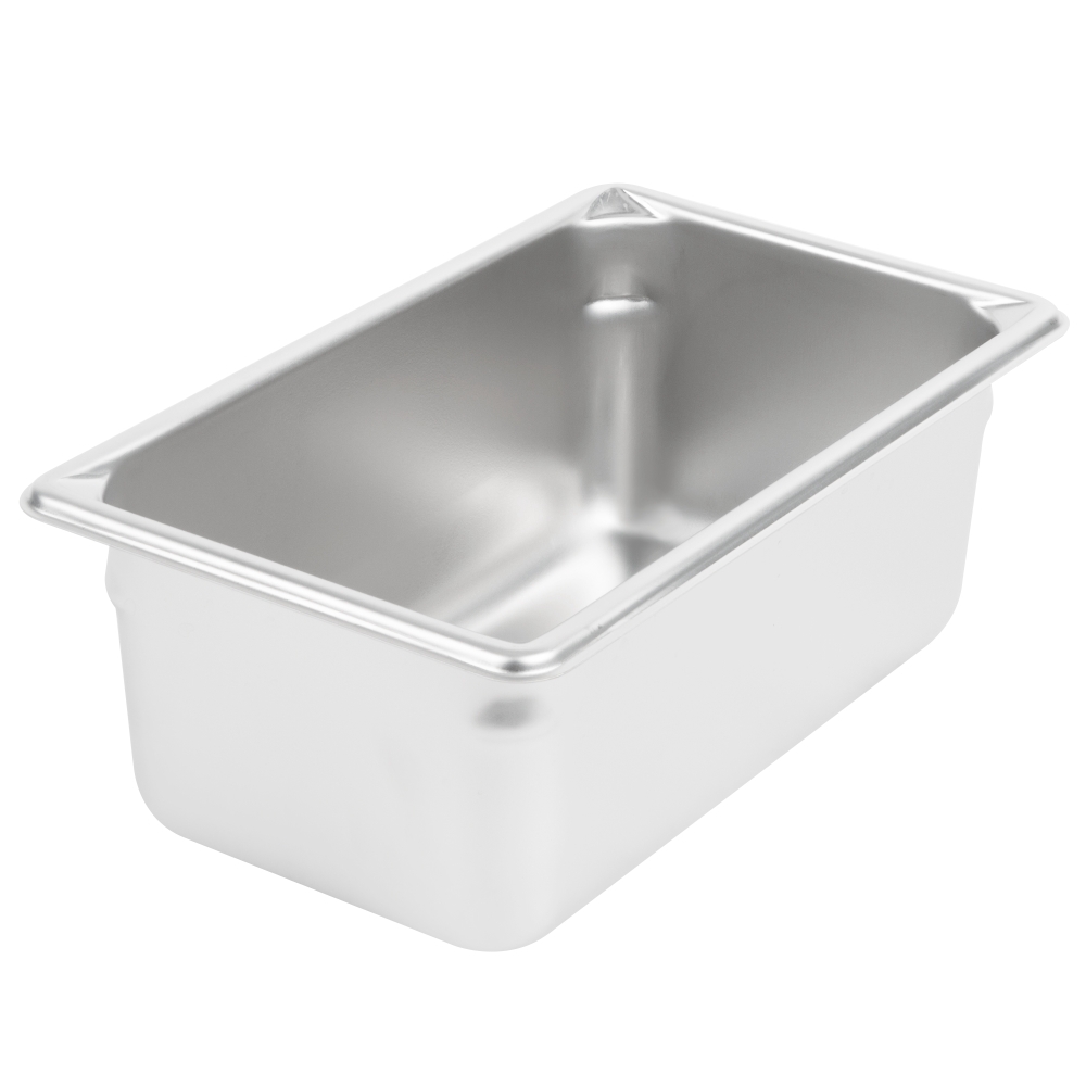 Super Pan Ii Stainless Steel Steam Table Pans,18-8 Stainless Steel ,One Fourth Size,Dimensions 6 3/8 X 10 3/8 Inches,Capacity 1.7 Ltrs.