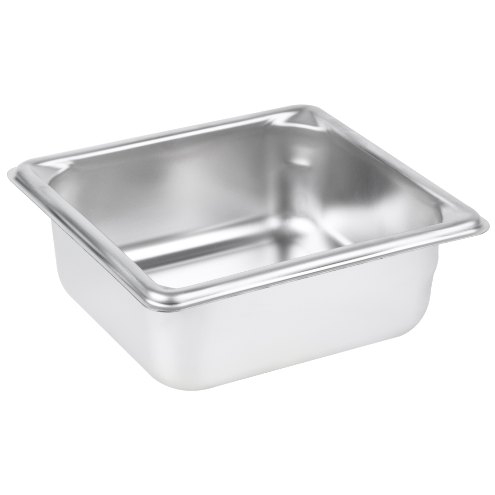 Super Pan Ii Stainless Steel Steam Table Pans,18-8 Stainless Steel ,One Sixth Size,Dimensions 6 7/8 X 6 1/4 Inches,Capacity 1.1 Ltrs.