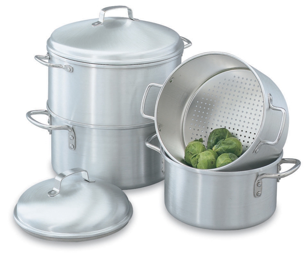 Vollrath Wear-Ever Aluminum Rice/Vegetable Steamer, 3 Quart.