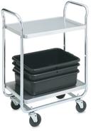 Vollrath 2 Shelf Tubular Cart, 500 Pound, 21 x 33 inch.