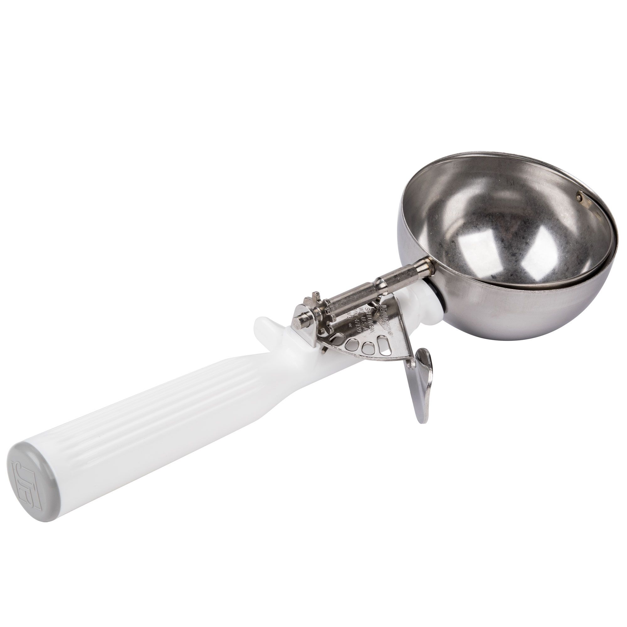 Vollrath Dishers W/one-piece Color Yellow Handles, Color White, 5.1/3 Ounce