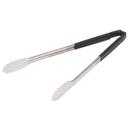 Vollrath Scalloped/Utility One Piece Black Color Coded Kool Touch Tong, 16 inch.