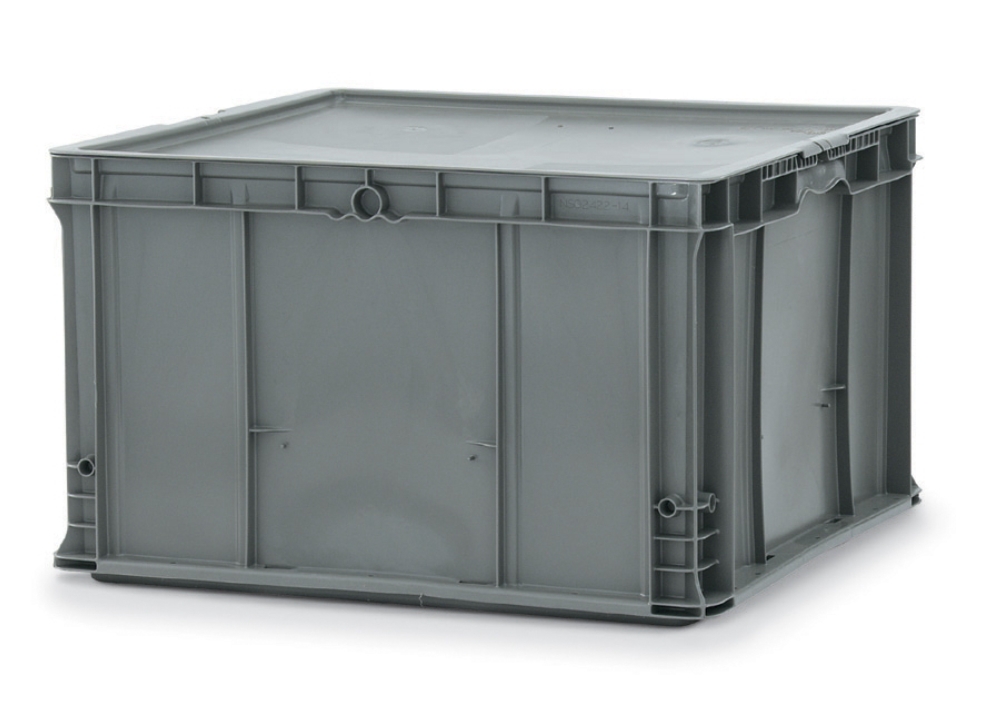 Vollrath Tote N Store Gray Chafer Box with Lid, 13 x 21.75 x 20.875 inch -- 12 per case.