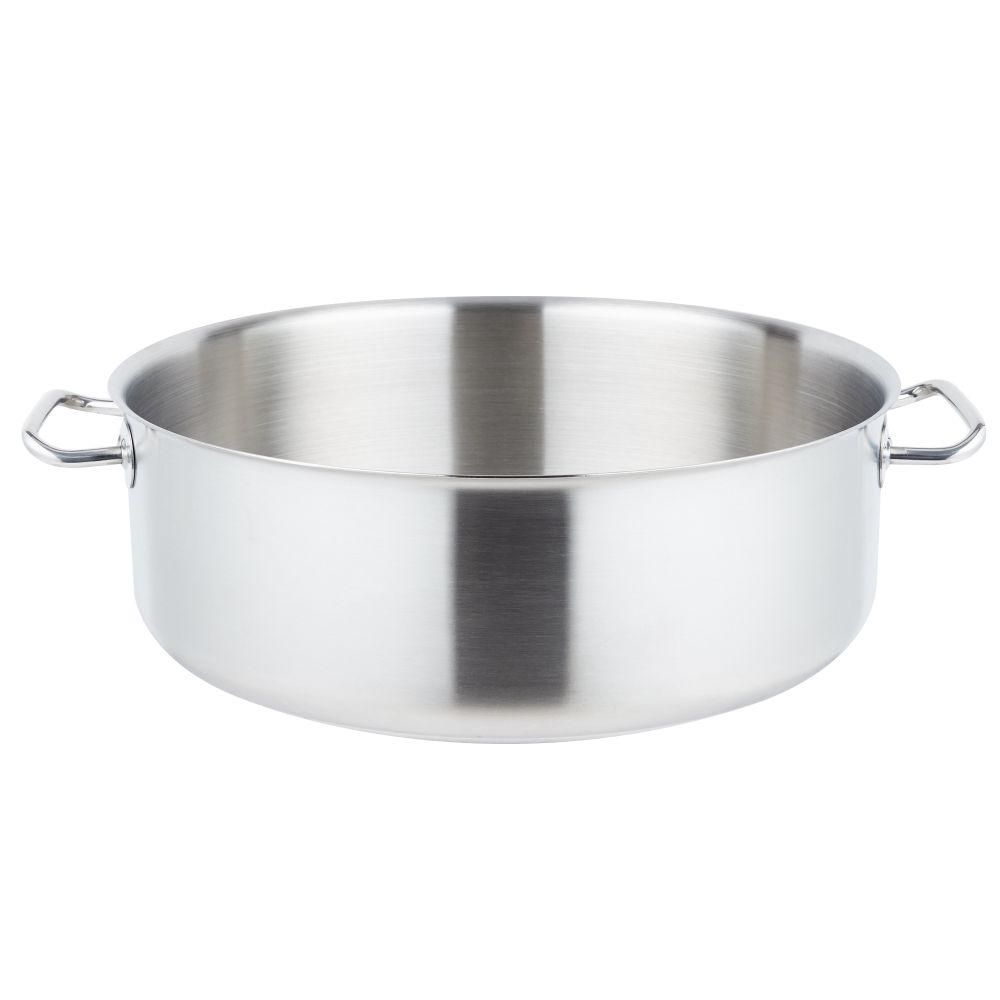 Vollrath Intrigue Stainless Steel Brazier 18 Quart Casserole Pan, 14.625 Inch Diameter