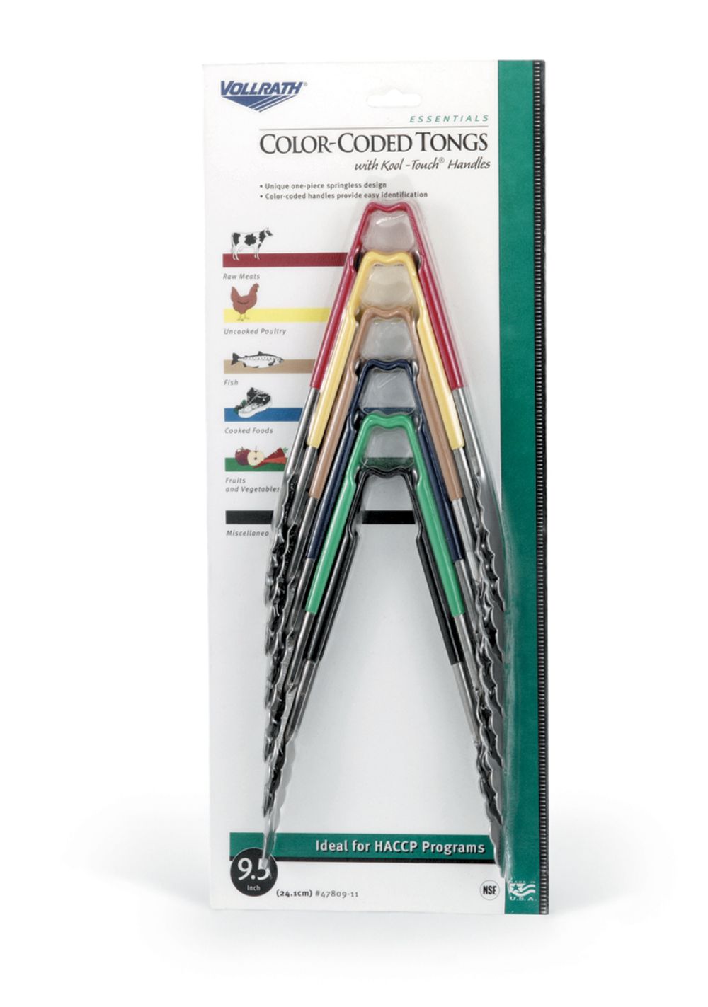 Vollrath Kool-touch Utility-style Tong, 9 1/2 Inch Length