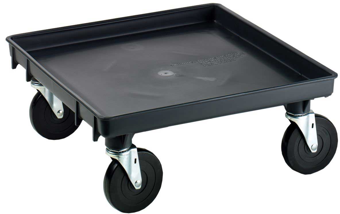 Vollrath Recycled Black Rack Dolly Base Without Handle