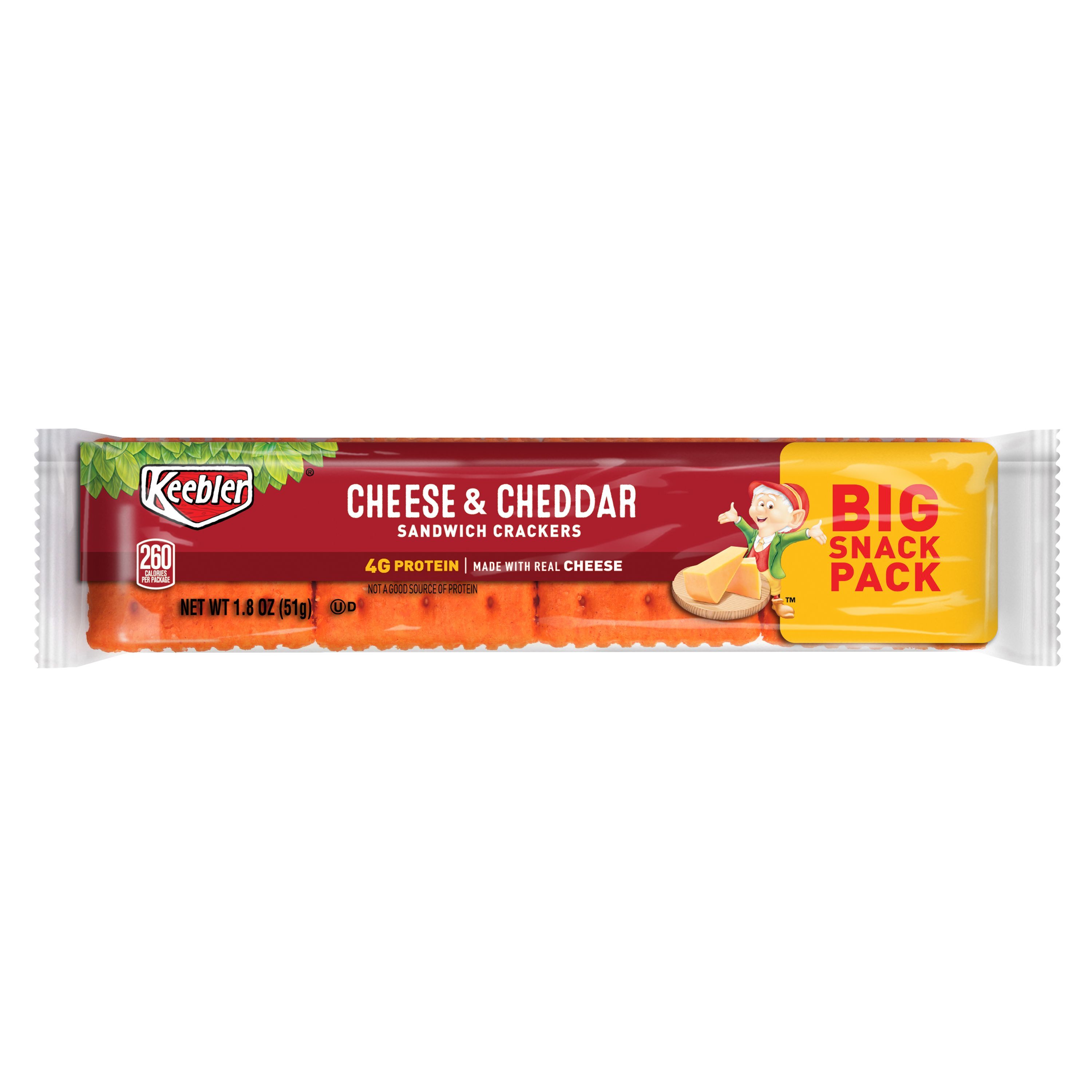 Kellogg's Sandwich Cheese And Cheddar Sandwich Crackers, 12 Count -- 12 Per Case