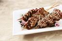 Cuisine Innovations Beef Teriyaki Kabob -- 100 per case.