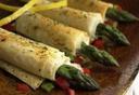 Cuisine Innovations Asparagus and Asiago Cheese Wrapped in Fillo -- 100 per case.