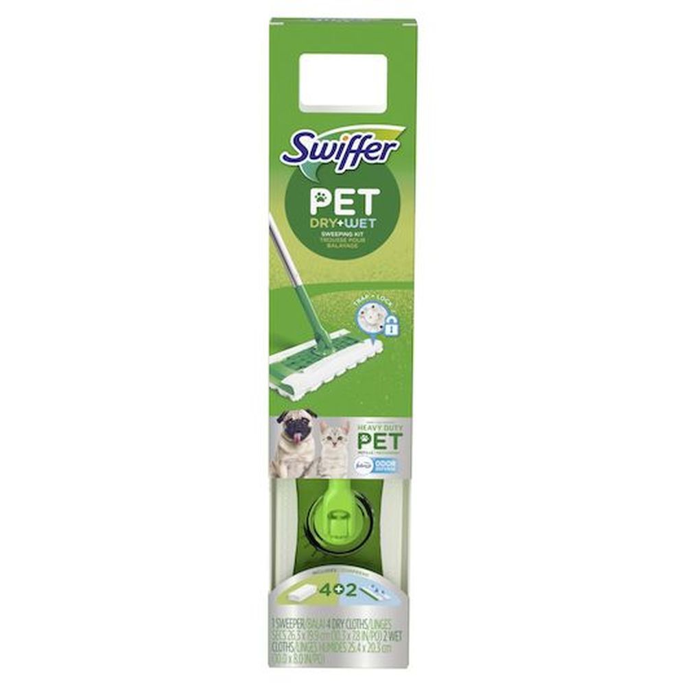 Swiffer Pet Dry Wet Sweeper Combination Floor Kit -- 6 Per Case