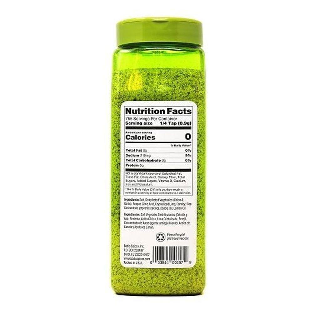 Badia Lime Pepper Seasoning, 26 Ounce -- 4 Per Case