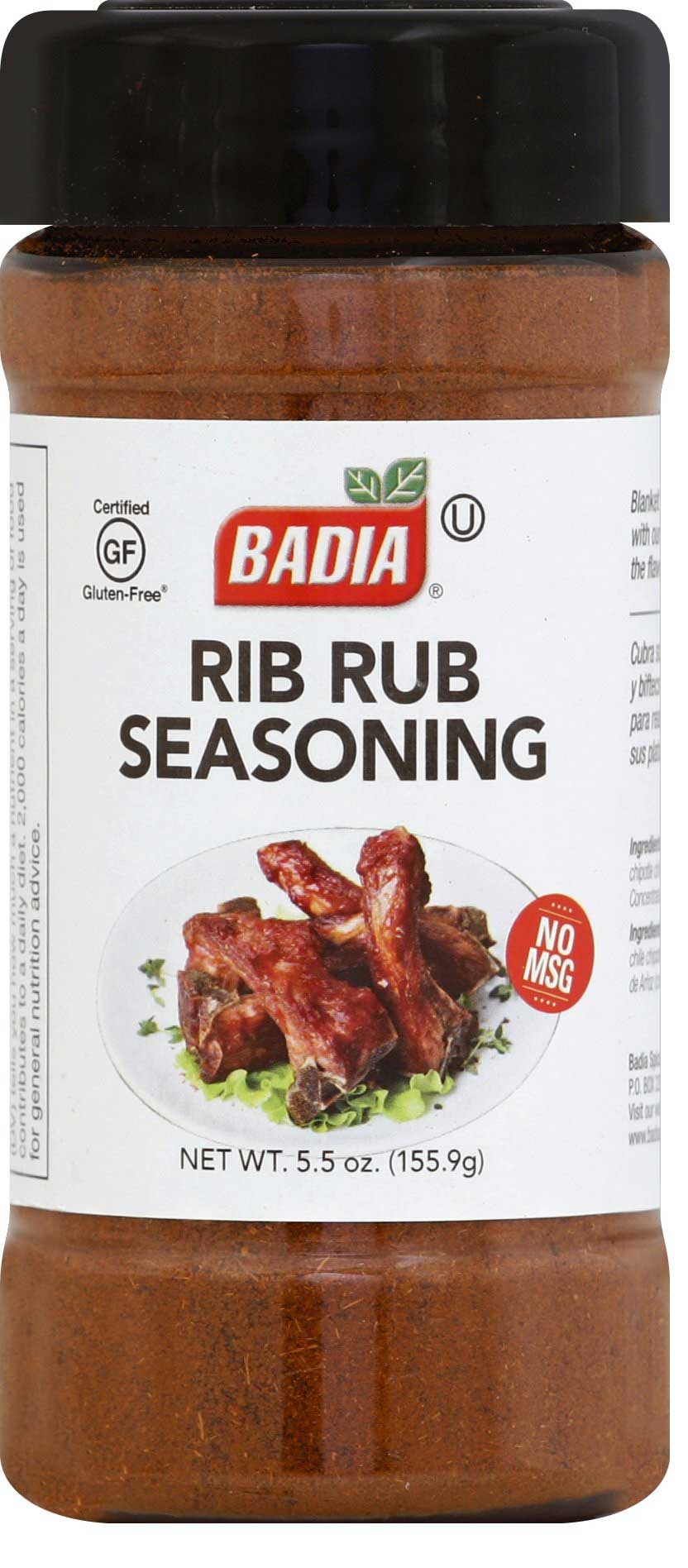 Badia Rib Rub Seasoning, 5.5 Ounce -- 6 per case