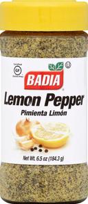 Badia Lemon Pepper Seasoning, 6.5 Ounce -- 6 per case