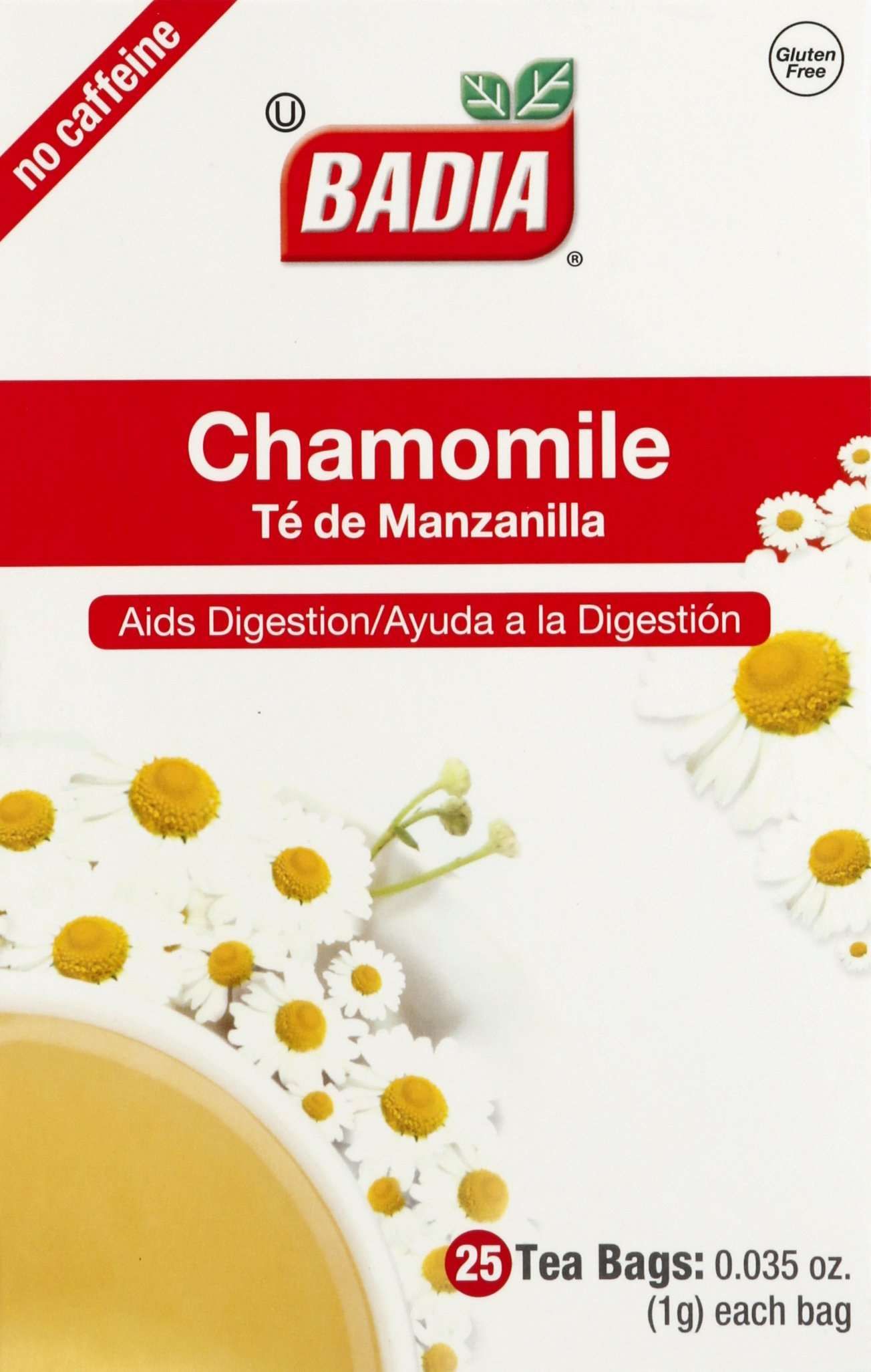 Badia Chamomile Tea, 25 Tea Bags Count -- 100 Per Case