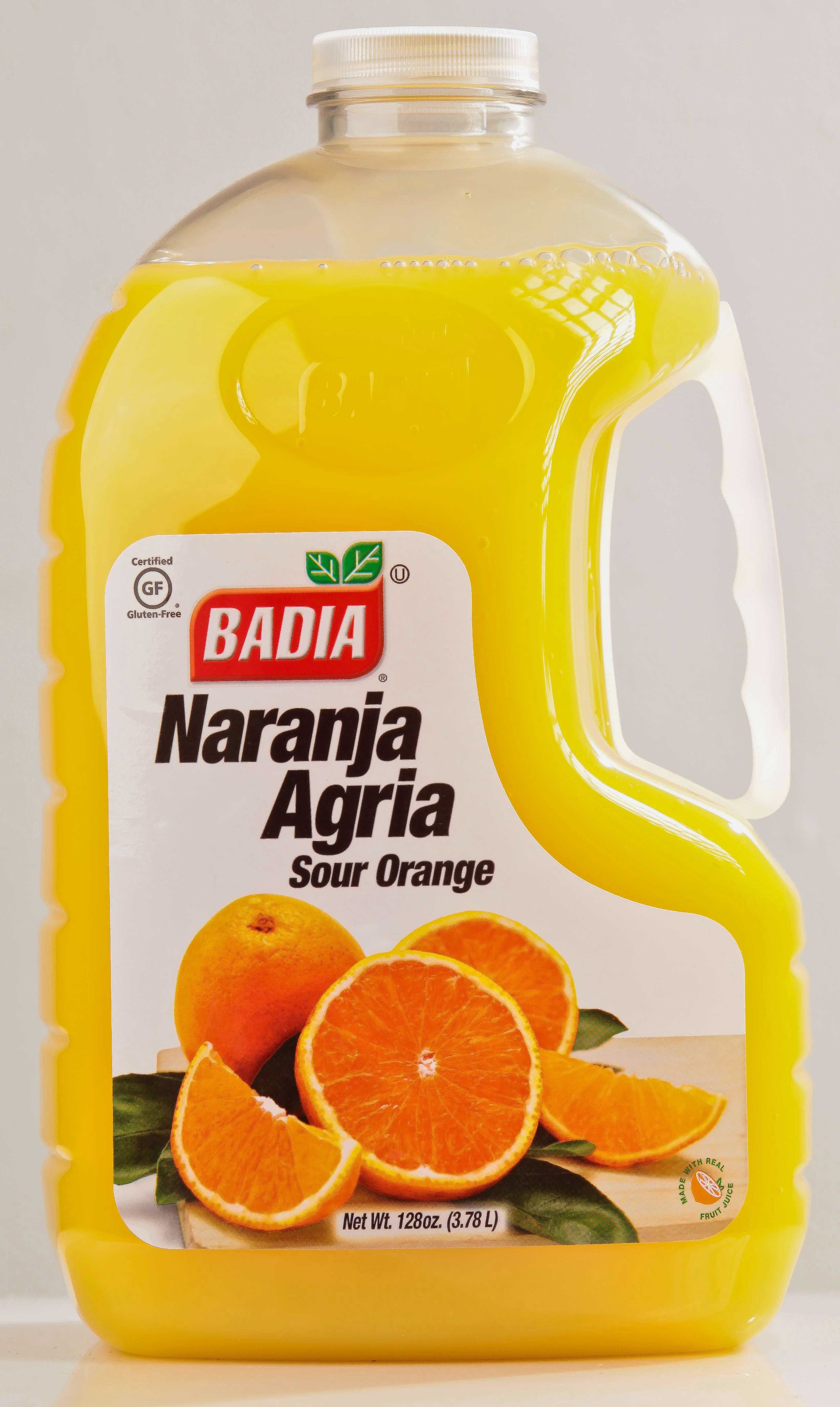 Badia Orange Bitter Naranja Agria, 128 Fluid Ounce Bottle -- 4 Per Case