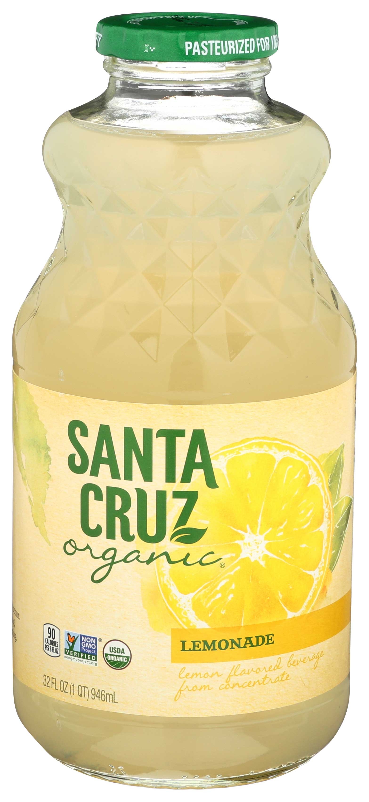 Santa Cruz Organic Lemonade - 32 ounce  -- 12 per case.