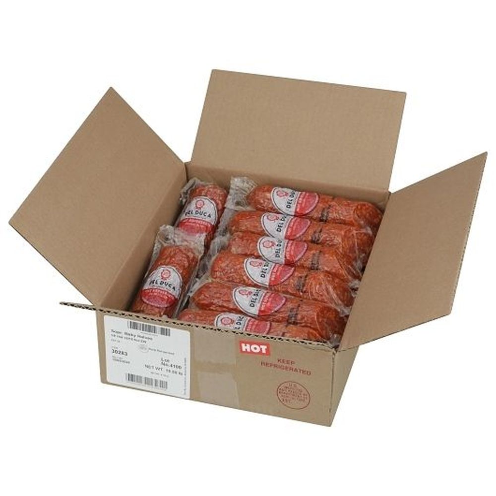 Del Duca Uncured Hot Sopressata Salami, 10.5 Ounce - 16 per case