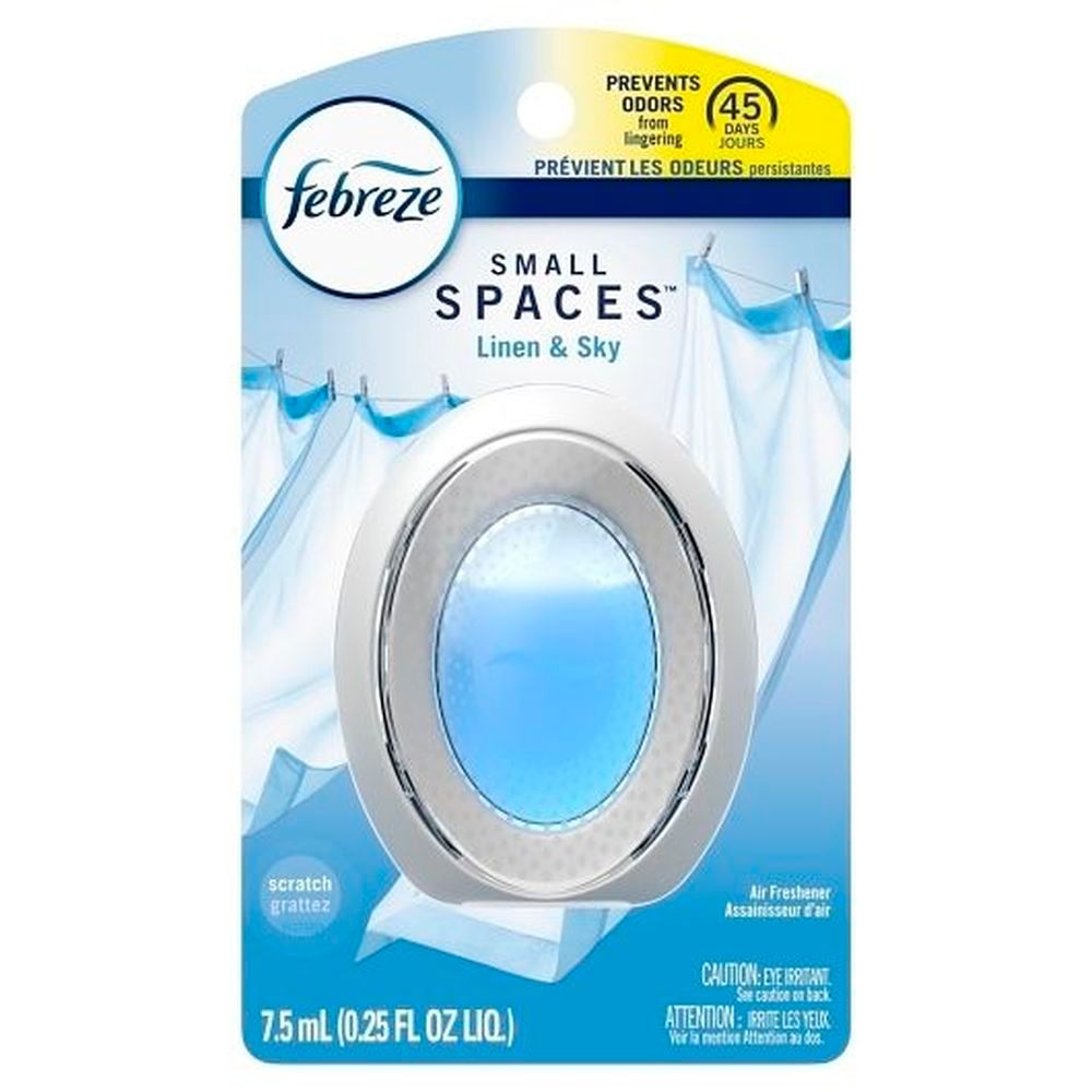 Febreze Small Spaces Linen And Sky Air Freshener, 0.25 Ounce -- 6 Per Case