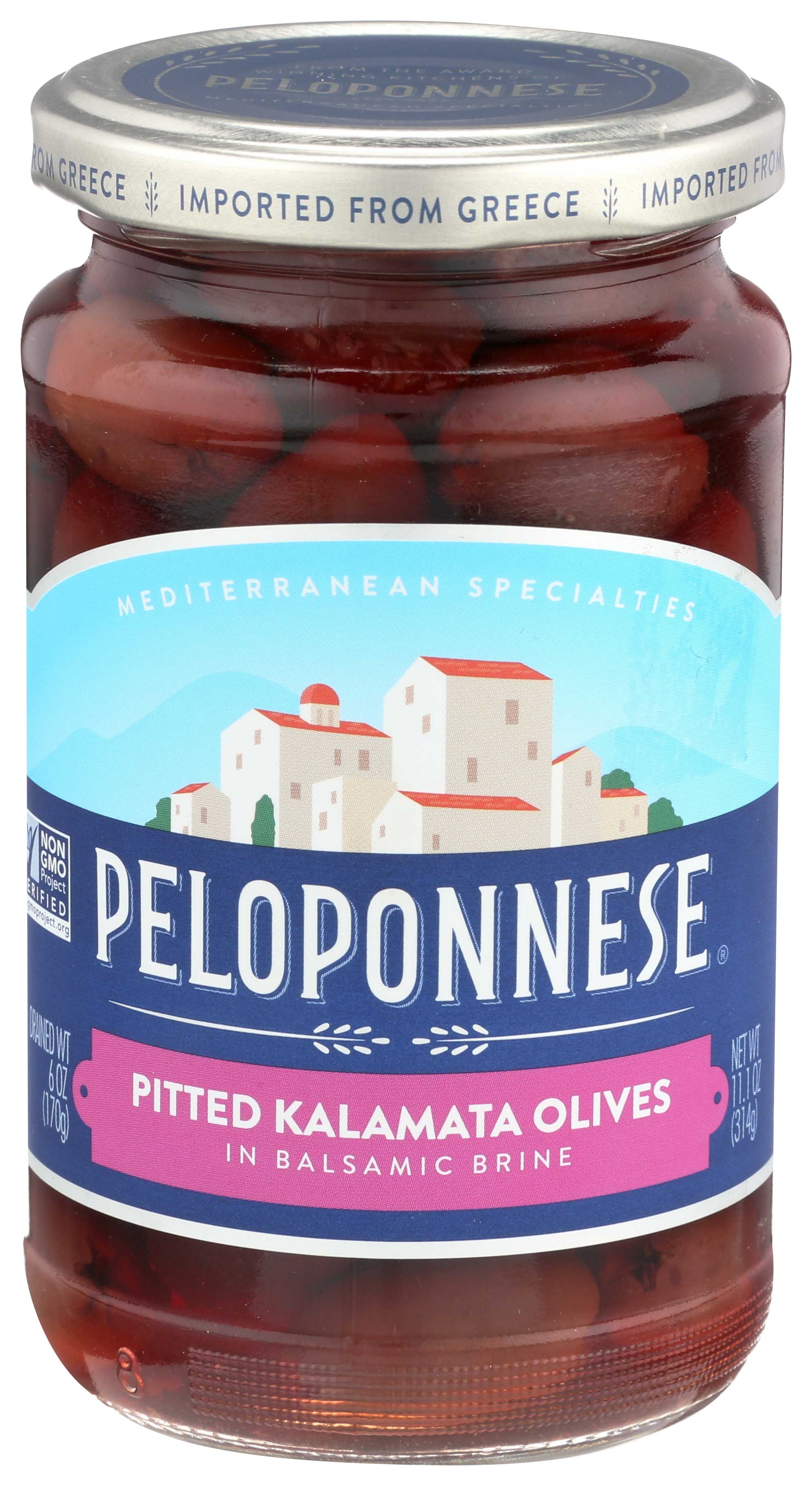 Peloponse Pitted Kalamata Olive, 6 Ounce -- 6 per case.