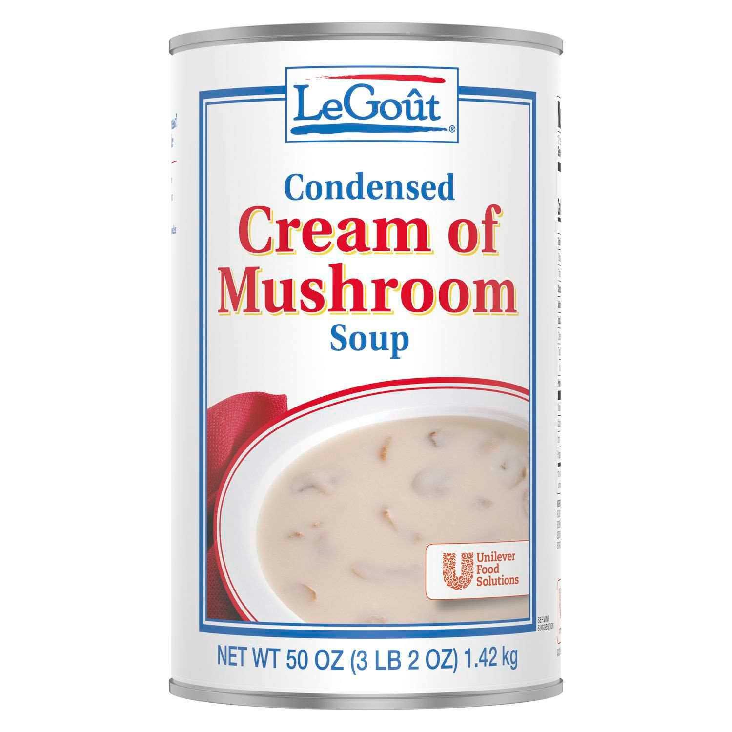 Legout Cream Of Mushroom Condensed Canned Soup, 50 Ounce -- 1 Each