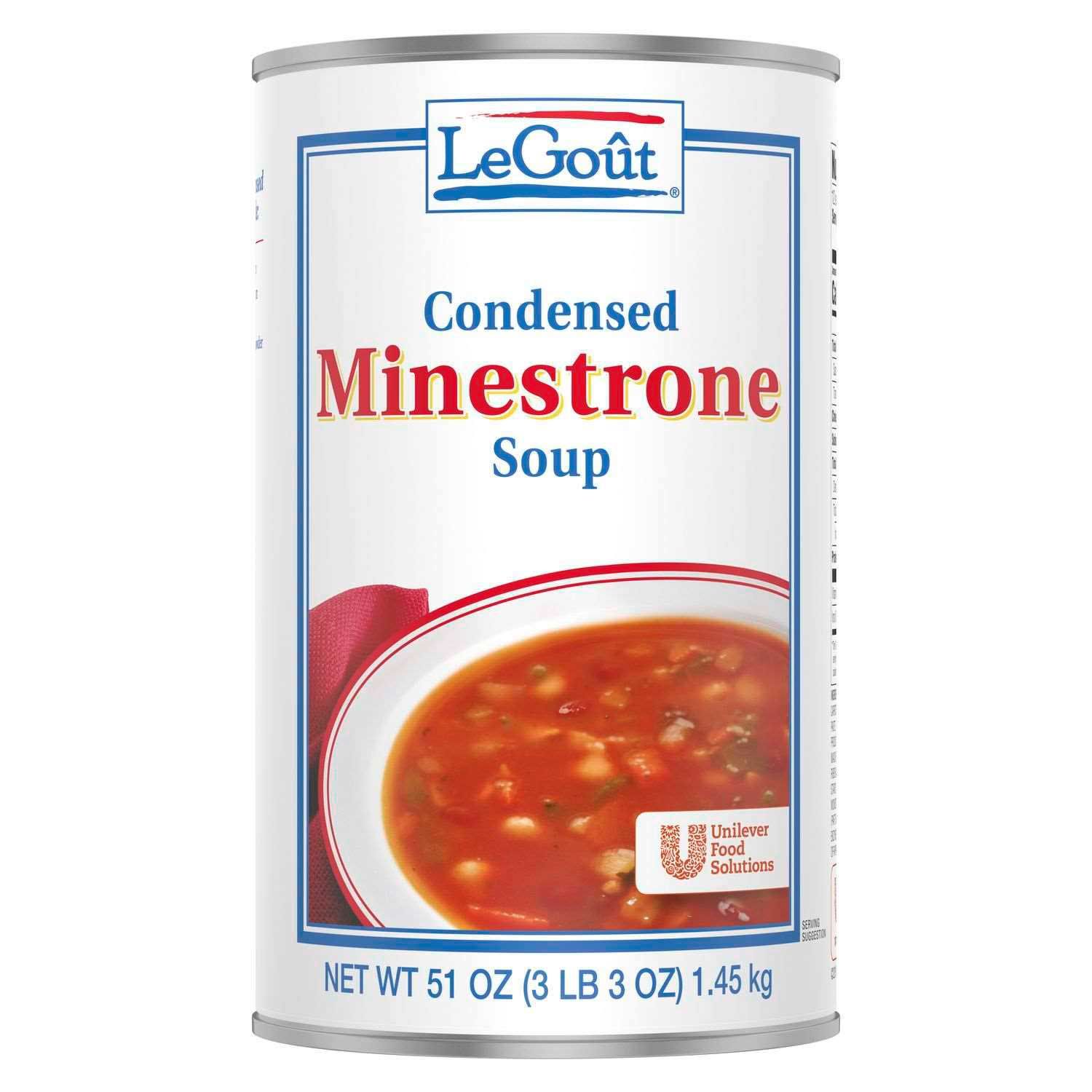 Legout Minestrone Condensed Canned Soup, 51 Ounce -- 1 Each