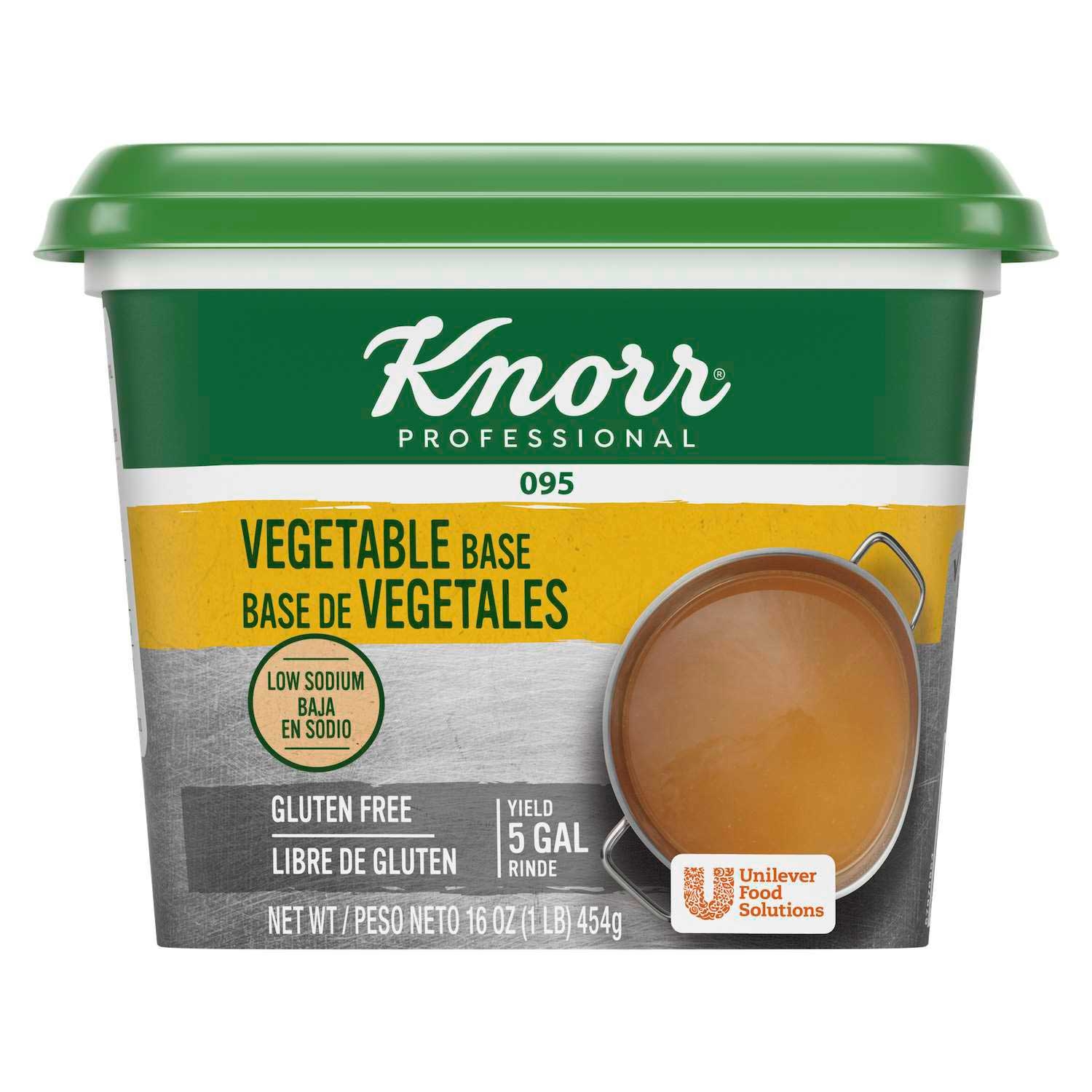 Single Knorr Professional 095 Low Sodium Vegetable Stock Base, 1 Pound -- 1 per case