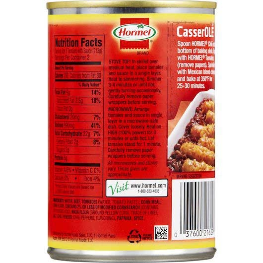 Hormel Beef Tamales, 15 Ounce -- 12 per case