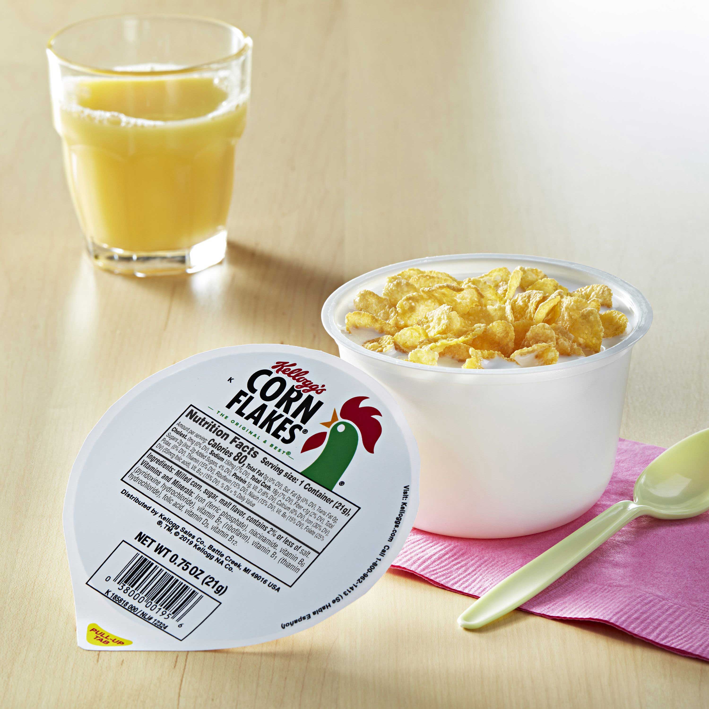 Cereal Corn Flakes Simple Serve 96 Case 0.75 Ounce