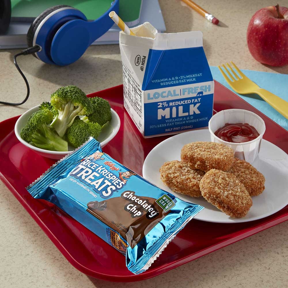 Kelloggs Rice Krispies Treats Squares Whole Grain Chocolate Chip, 1.59 Ounce -- 80 per case.